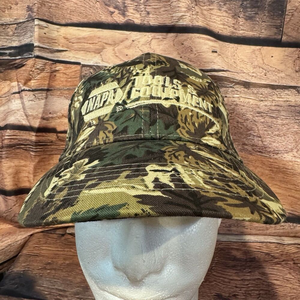 NAPA Outdoors Camo Hat Cap Adjustable Strap Camouflage Hunting Outdoors Cars